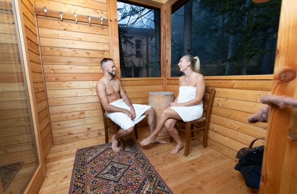 Finnische Sauna Waldsauna feliZitas Forest Chalet Resort St. Felix 