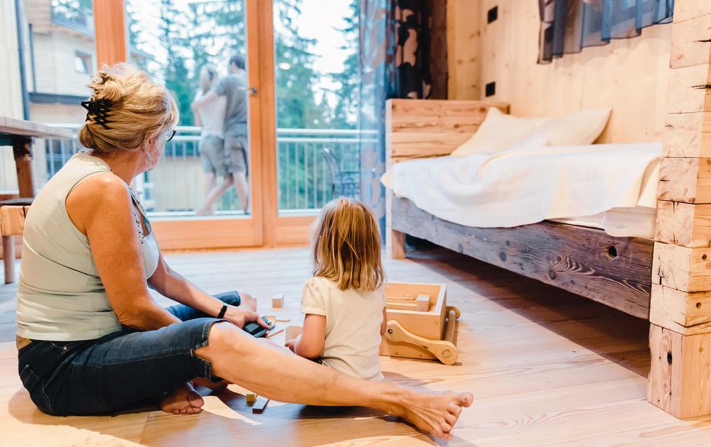 Familienurlaub Südtirol Waldchalet St. Felix Chalet NONO1