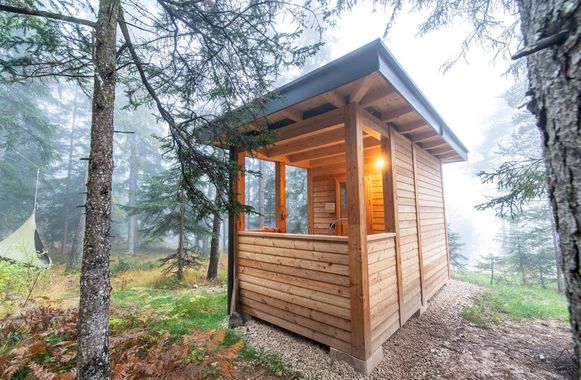 Finnische Sauna Waldsauna feliZitas Forest Chalet Resort St. Felix 